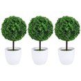 thumbnail image 1 of MERRYHAPY 3Ud Bola Planta Artificial Verde Plástico Para Oficina Hogar, 1 of 6