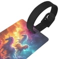thumbnail image 3 of Sikiie Dreamy Night Sky White Horse Luggage Tags Privacy Cover ID Label Suitcase Tags Identifiers For School Bags,Suitcases, 3 of 7