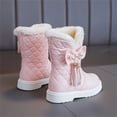 thumbnail image 4 of LvhaoGJOB Girls' Faux Fur Lined Snow Boots with Non-Slip Sole and Warm & Cozy, 4 of 7