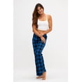 thumbnail image 5 of DEVOPS Women's Buffalo Plaid Plush Fleece Pajama Pants Sleepwear (Medium, Red/Royal Black), 5 of 6