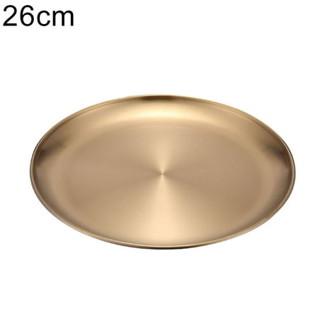 

14/17/20/23/26cm Round Dining Plate Tableware Meat Dessert Pizza Dish Fruit Tray