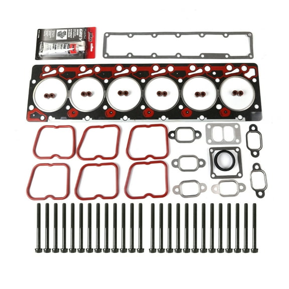 MOCA AUTOPARTS Head Gasket Set & Head Bolts Kit Fit for 1998 Dodge Ram 2500 & Ram 3500 5.9LÂ 359Cu. In. l6 DIESEL OHV Turbocharged