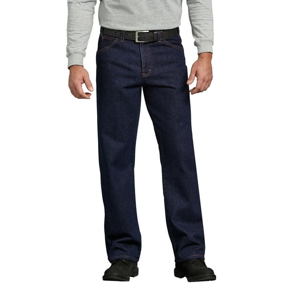 Dickies Mens Regular Straight Fit 5-Pocket Denim Jeans, 34W x 32L