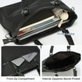 thumbnail image 3 of Uxcell 15 Inches Laptop Briefcase Bag with Adjustable Shoulder Strap, Black, 3 of 6