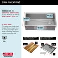 thumbnail image 6 of DELTA Lorelai 32 Workstation Kitchen Sink Undermount 16 Gauge Stainless Steel Single Bowl with WorkFlow Ledge and Accessories, 6 of 17