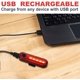 thumbnail image 3 of Luz LED para bicicleta recargable por USB de 4 piezas, luz delantera y trasera impermeable para bicicleta, faro y luz trasera, 4 cables USB incluidos, 3 of 5