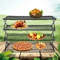 thumbnail image 3 of 4-Tier Collapsible Cooling Rack, Multifunctional Tabletop Grilling Drying Rack for Cookies, Baking, 3 of 18