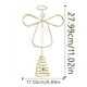 thumbnail image 4 of Adornos navideños, adornos navideños, regalos navideños. Ángel de cristal para la punta del árbol con luces. Ángel con copas de cristal., 4 of 9