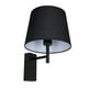 thumbnail image 1 of Estevez Luminario de muro AURA, E26, pantalla textil, Color negro, Ø225×235×450 mm, 1 of 8