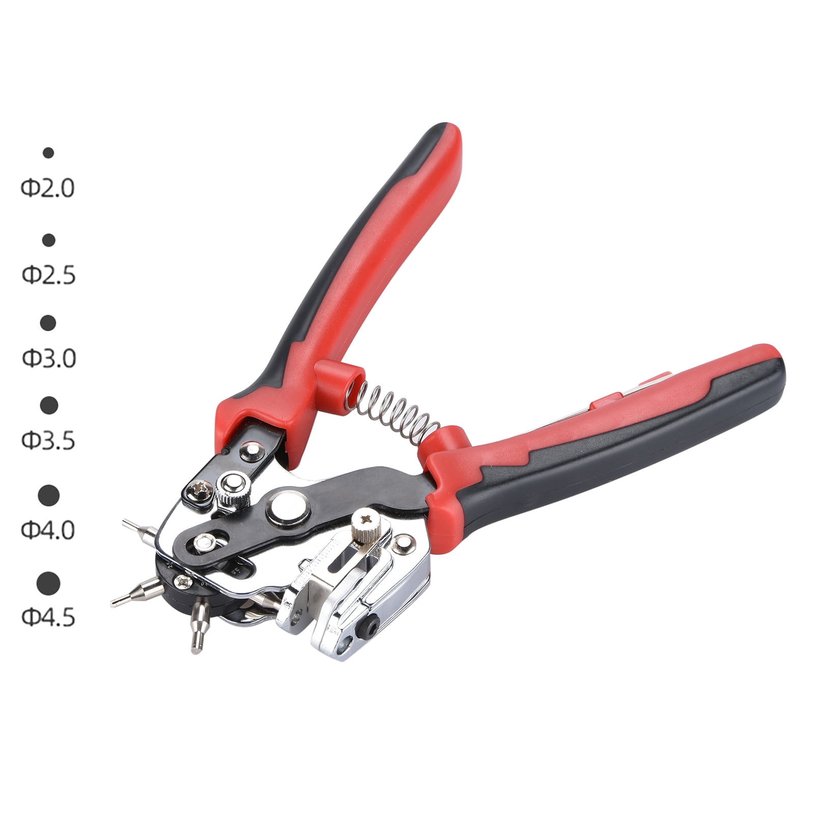 6 Multi-Hole Sizes Belt Hole Puncher Leather Single Hole Punch Tool TAPDRA Spare Part