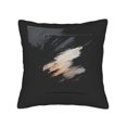 thumbnail image 4 of Set of 2 18x18in Throw Pillow Covers with Modern Abstract Gray White & Orange Brushstrokes - Perfect for Couch Bed or Car Decor, 4 of 8