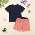 thumbnail image 5 of Toddler Boy Outfits Baby Boys Clothes Sets Kids Spring Summer Round Neck Printed Sleeveless Casual 3 6 12 18 24 Months 3T Tees and Shorts Tee & Set 2 Piece, 5 of 6