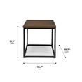 thumbnail image 5 of OFM 161-ST200-BK-WNT 161 Collection Industrial Modern Wood Top & Metal Frame Side Table - Black & Walnut, 5 of 16