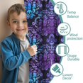 thumbnail image 3 of Blackout Kids Curtains,Purple and Blue Damask Pattern Childrens Insulated Curtains Set Of 2,Bedroom Essentials,Toddler Room Decor 42x54in(106x137cm), 3 of 5