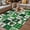 Green Beige, variant on St. Patrick's Day Outdoor Rug for Patio/Deck/Porch, Non-Slip Large Area Rug 6 x 9 Ft, Green Checked Tri-leaf Grass Gnomes Indoor Outdoor Rugs Washable Area Rugs, Reversible Camping Rug Carpet Runner