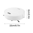 thumbnail image 2 of 3-in-1 Robot Vacuum and Mop Combo, Self Emptying Station, Robotic Vacuum Cleaner with Navigation and Max Strong Suction, Self-Charging Replaceable Dust Bag (White), 2 of 7