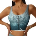thumbnail image 2 of Lsque Winter Rabbit Printed Women'S Sports Bra, Compression, Moisture Wicking, High-Impact Sports Bra For Women,Supportive sports bra-X-Large, 2 of 9