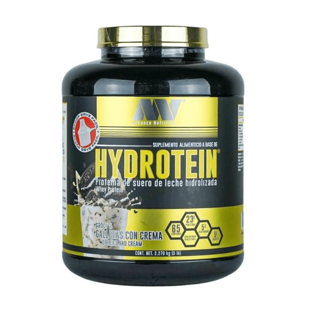 Proteina Hydrotein 5lb (65 serv) Galletas con crema ADVANCE NUTRITION Hydrotein Proteina Hidrolizada 5lb (65 serv)