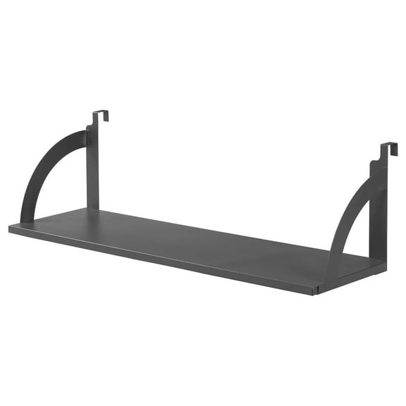 36"W Hanging Shelf, Black, for 1-3/4" Partition/Cubicle Panels