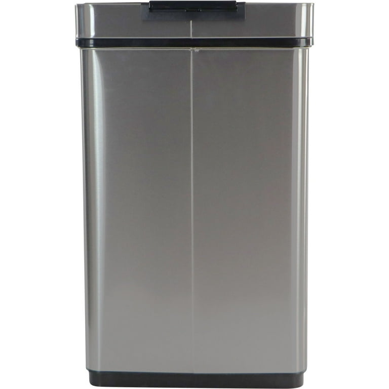 simplehuman 60-Liter Brushed Stainless Steel Kitchen Trash Can with Lid  Indoor in the Trash Cans department at