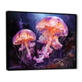 thumbnail image 2 of Designart "Creature Lavender Medusa Graceful" Animals Floater Framed Wall Decor, 2 of 7