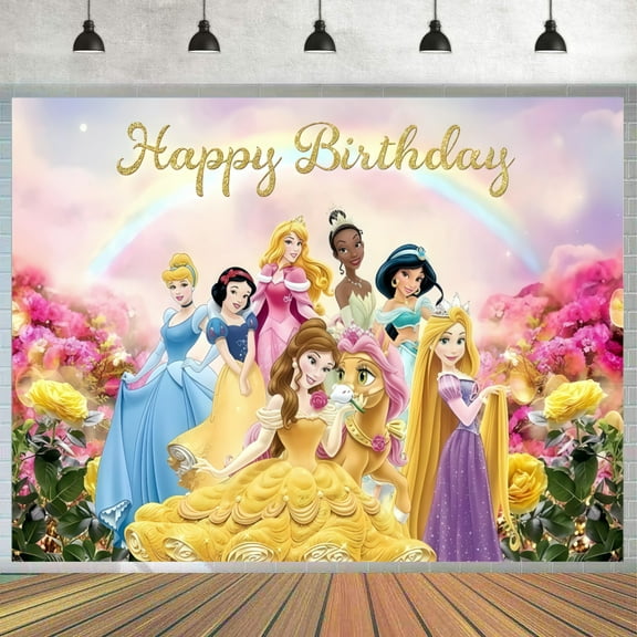 Beautiful princessTheme Party Banner 71*43 inches