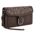 thumbnail image 4 of Montana West Women's Small Crossbody Purse Stylish Western Designer Clutch with Chain Strap Versatile Handbag, Stitch-Coffee, 4 of 7