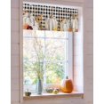 thumbnail image 3 of Fall Valance for Windows Autumn Pumpkin Curtains Valances Harvest Thanksgiving Rod Pocket Valance Window Treatments Maple Leaves Short Curtains for Kitchen Living Room Bedroom Window 1 Panel 54x18, 3 of 6