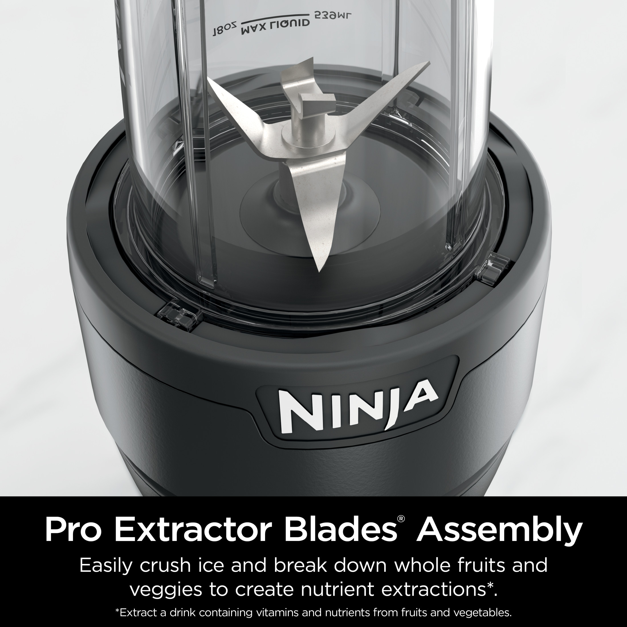 Ninja Nutri-Blender 20-Oz Personal Blender, Gray photo 4