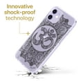 thumbnail image 3 of Case Yard iPhone-12-Mini Case Clear Soft & Flexible TPU Ultra Low Profile Slim Fit Thin Shockproof Transparent Bumper Protective Cover Drop Protective Cell Phone Cases (Royal Ohm Mandala), 3 of 8
