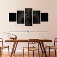 thumbnail image 3 of Elephant Stock Male Silverback Gorilla Wall Art - Horizontal Multi Panel Canvas - 5 Pieceliving Room Wall Decor - Photography Animal Multi Panel - Black And Brown Decor - 92" x 42", 3 of 8