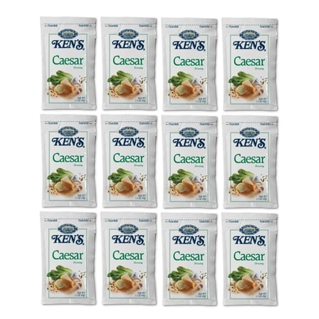 Ken's Steak House Caesar Dressing 1.5 oz Pouch | Gluten-Free | Made In America | 12 Pack