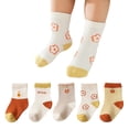 thumbnail image 1 of Laklulu 5 pares de calcetines de algodón para niños: bonitos calcetines de tripulación, suaves y divertidos, calcetines para niños, calcetines transpirables para niños y niñas, 1 of 5