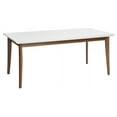 thumbnail image 4 of Manhattan Comfort Lillian 63" Glass Top Dining Table in White Gloss, 4 of 5