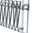 thumbnail image 3 of vidaXL Shoe Rack with Wheels Silver 89x27x120 cm, 3 of 4