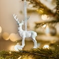 thumbnail image 6 of Acrylic Reindeer Ornaments for Christmas Tree Crystal Nutcracker Dancing Hanging Figurine Ornament Decorative Deer Ornaments for Home Xmas Tree Party Supplies (Reindeer), 6 of 9