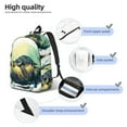 thumbnail image 5 of Balery Watercolor Turtle3 Vintage Canvas Backpack for Men and Women - Large Capacity, Durable Travel Laptop Bag for School, Work, Hiking, and Outdoor Activities, 5 of 7