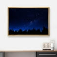 thumbnail image 3 of wall26 Canvas Print Wall Art Starry Blue Night Over Dark Forest Silhouette Nature Wilderness Digital Art Modern Art Landscape Relax/Calm Multicolor for Living Room, Bedroom, Office - 24"x36&quot, 3 of 5