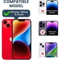 thumbnail image 2 of for iPhone 14 Plus Case with Screen Protector - Slide Camera Cover Phone Case with Ring Stand, Heavy Duty Military Grade Shockproof Rugged Bumper for iPhone 14 Plus Accessories Red, 2 of 7