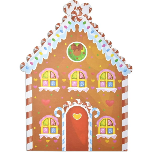 Gift Boutique 50 Disposable Gingerbread House Shaped Table Place Mats