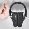 thumbnail image 1 of Orejeras de tiro electrónico para tiro con arma de fuego Protección Protector auditivo Plegable NRR 25dB Auriculares de o Negro Macarena Orejeras electrónicas, 1 of 8