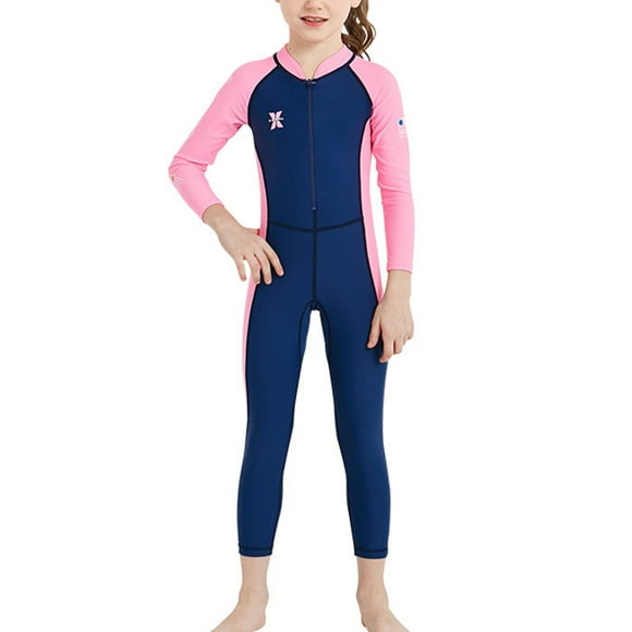 Kid Wetsuit Niño traje de neopreno para niños Traje mojado Verano Mojeado Mojado al aire libre Niño Traje de baño para el verano Natación al aire libre Surfing Buceo Dark Bule S kenally OD003688-01