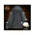 thumbnail image 5 of Little Donkey Andy Womens Warm Recycle Insulated Jacket Hooded Lightweight Windproof Winter Coat Hiking Travel Steel Grey XS, 5 of 6
