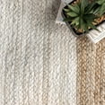 thumbnail image 6 of nuLOOM Eleonora Hand Woven Jute Area Rug, 4', White, 6 of 9