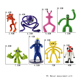 thumbnail image 2 of Hot Р®-блокс Arco Iris amigos juguete personaje del juego de dibujos animados figura muñeca Kawaii monstruo azul figura juguetes de animales para niños, 2 of 2