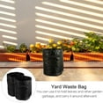 thumbnail image 3 of LEORX 2Pcs Yard Waste Container Black Plastic for Leaf Collection and Waste Management, 3 of 5