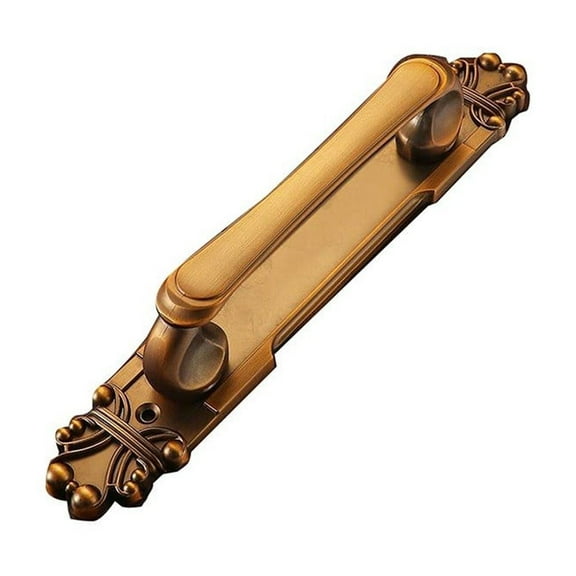 Door Handles European Antique Exposed Aluminum Alloy Door Handles Push-Pull Door Handle For Furniture Cabinets Drawers Wardrobes