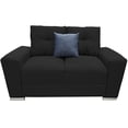 thumbnail image 1 of Love seat El Bazar Store Suecia Lino Negro 2 plazas Modular Moderno Sala Sofa, 1 of 5