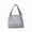 Gray, variant on Women's Mesh Beach Bag Foldable Beach Tote Bag Portable Large Capacity Breathable Handbag Handheld Makeup Bag,Black