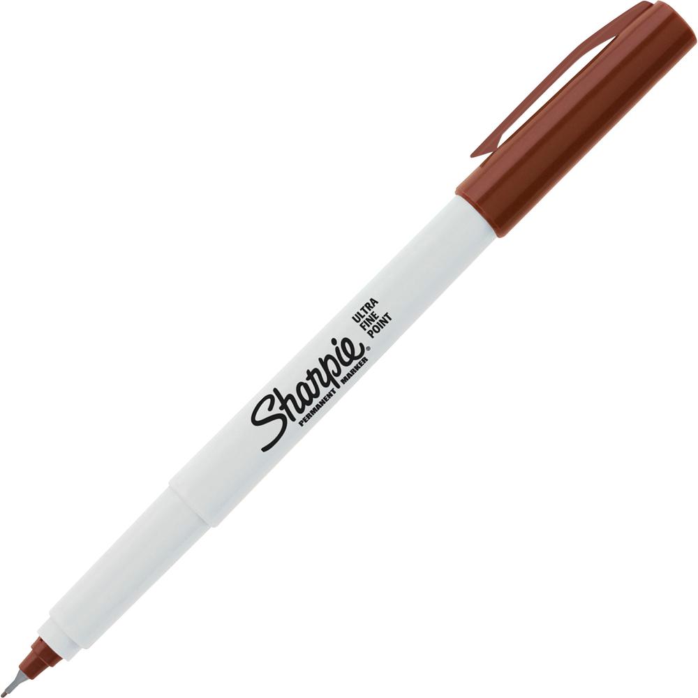Permanent Markers Sharpie Ultra-Fine 12/BX Brown 37117BX